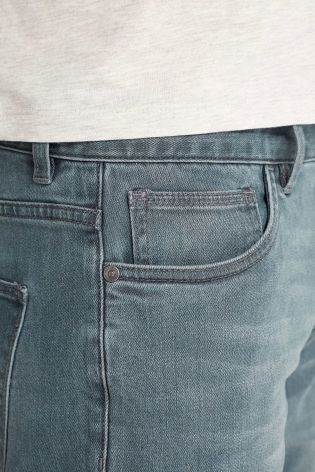 Grey/Blue Jeans With Stretch